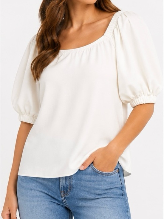 Babaton Tops - 🚨 Babaton by Aritzia White Blouse | Women’s Size S | Minimalist Office Top